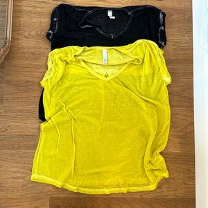 LOT OF 2 FREE PEOPLE BEACH TEES